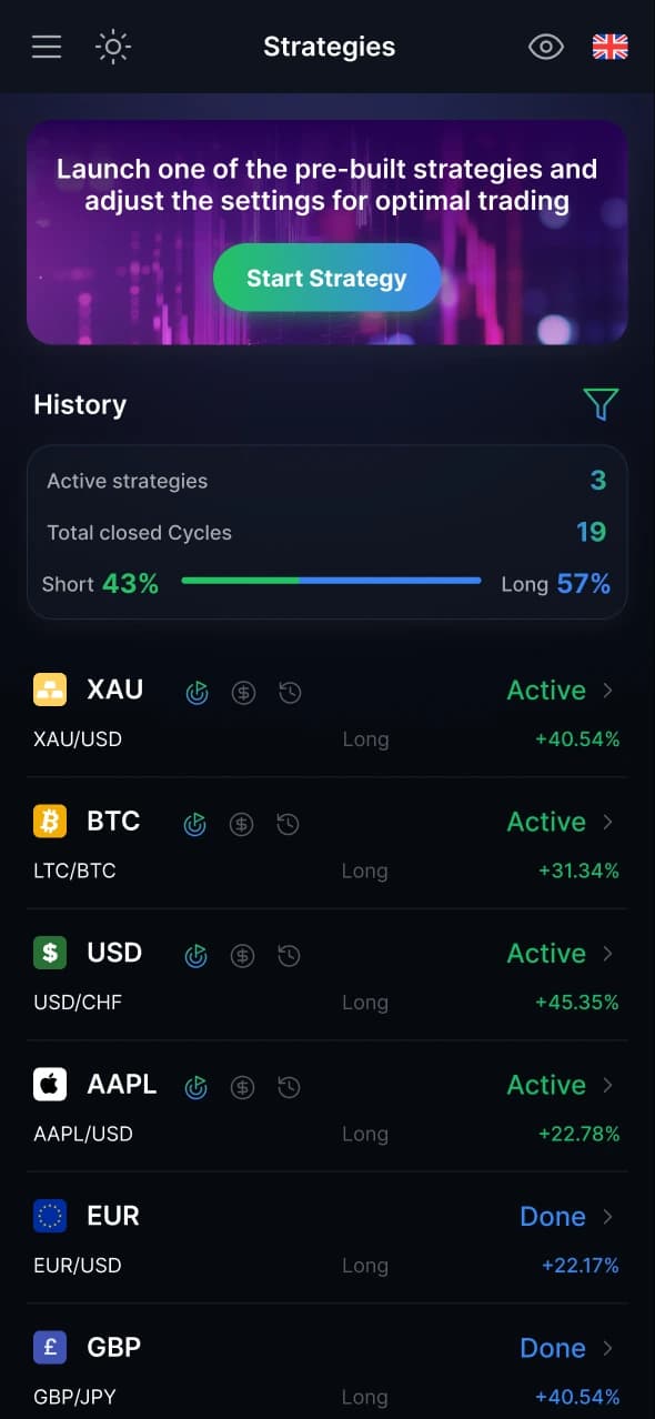 Mobile Trading Platform Screenshot 3